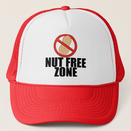 Nut Free Zone Truckerkappe (Vorderseite)