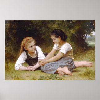 Nut Gatherers - Les Noisettes 1882 Poster