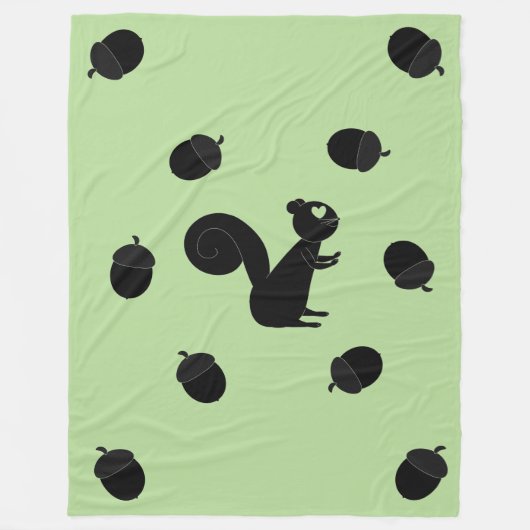 Nut Love Squirrel Fleecedecke (Vorderseite)