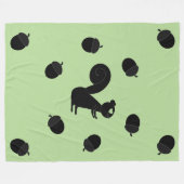 Nut Love Squirrel Fleecedecke (Vorderseite (Horizontal))