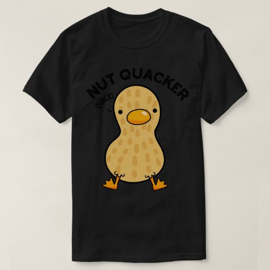 Nut Quacker Funny Peanut Puns 1 T-Shirt (Design vorne)
