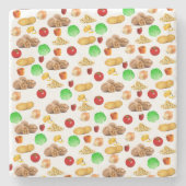 Nut Salad Marble Stone Untersetzer (Vorderseite)