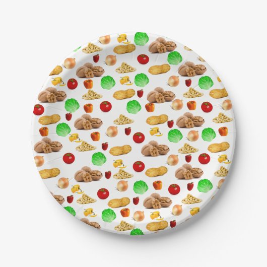 Nut Salat Paper-Teller Pappteller (Vorderseite)