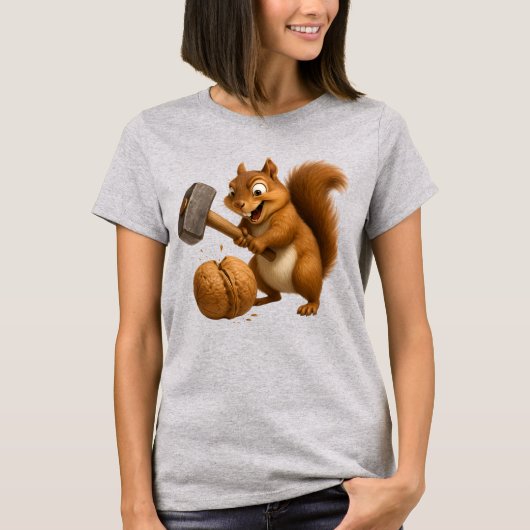 "Nut-Smashing Squirrel Tee (Vorderseite)