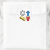 NUT up, BUTTER CUP - Funny Stickers (Tasche)