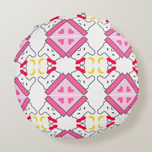 Nutan Rundes Kissen (Rückseite)