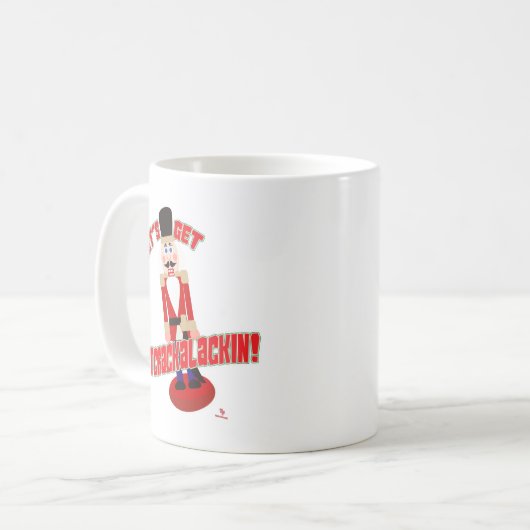 Nutcrackalackin Nutcracker Holiday Cartoon Spaß Kaffeetasse (Vorderseite Links)