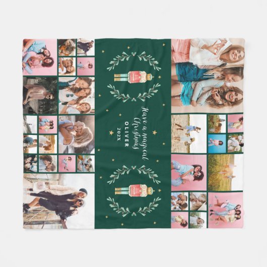 Nutcracker 29 Foto moderne minimale Weihnachtszeit Fleecedecke (Vorderseite (Horizontal))