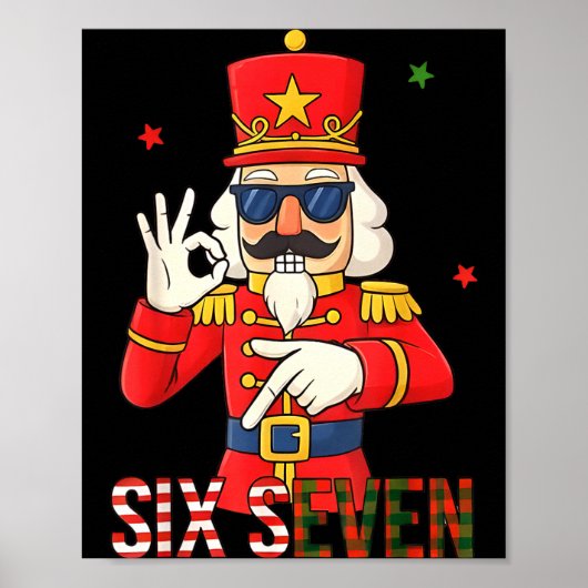 Nutcracker 67 Six Seven Christmas Meme Humor Men W Poster (Vorne)