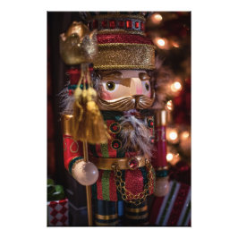 Nutcracker Abbildung Weihnachtswall Art Print Fotodruck