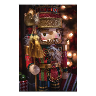 Nutcracker Abbildung Weihnachtswall Art Print Fotodruck