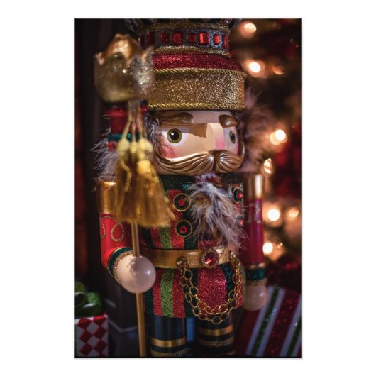 Nutcracker Abbildung Weihnachtswall Art Print Fotodruck (Vorne)