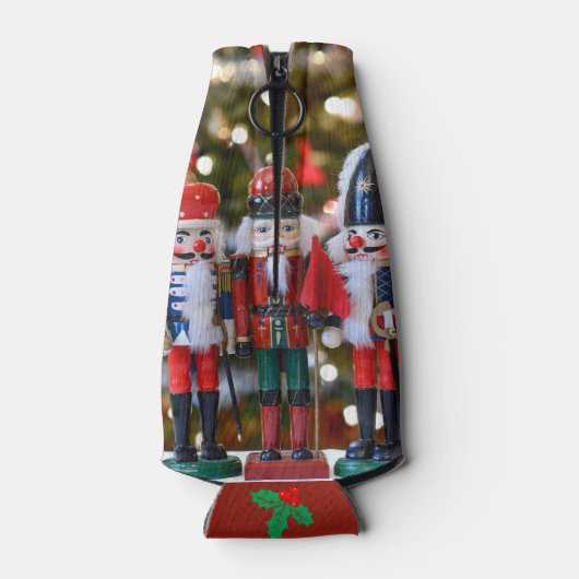 Nutcracker Add Name Weihnachtsgeschenk Flaschenkühler (Rückseite)