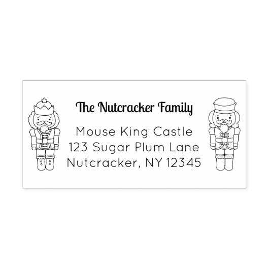 Nutcracker-Adresse Permastempel (Design)