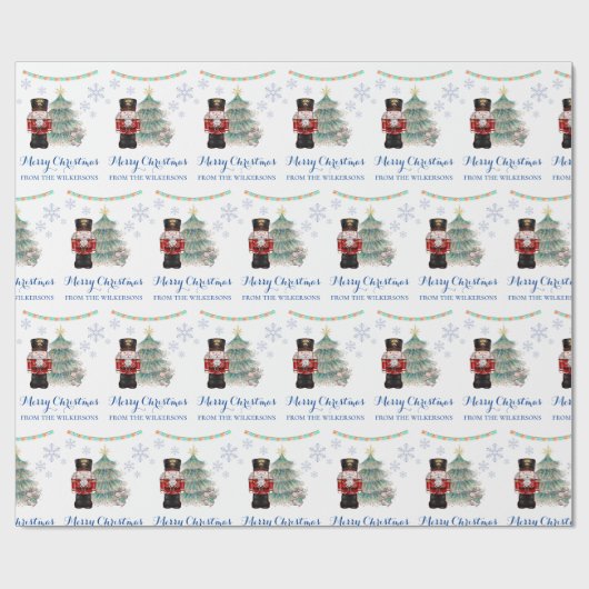 Nutcracker and Mouse King Christmas Geschenkpapier (Flach)