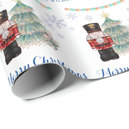 Nutcracker and Mouse King Christmas Geschenkpapier (Rolleneckpunkt)