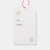 Nutcracker Aquarell niedliche Weihnachten Geschenkanhänger (Rückseite)