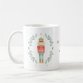 Nutcracker Aquarell niedliche Weihnachten Kaffeetasse (Links)