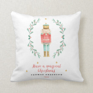 Nutcracker Aquarell niedliche Weihnachten Kissen