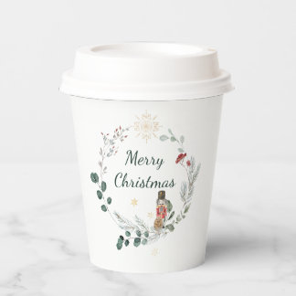 Nutcracker Aquarell niedliche Weihnachten Pappbecher