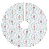 Nutcracker Aquarell niedliche Weihnachten Polyester Weihnachtsbaumdecke (Vorderseite)