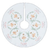 Nutcracker Aquarell niedliche Weihnachten Polyester Weihnachtsbaumdecke (Vorderseite)