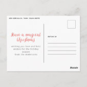 Nutcracker Aquarell niedliche Weihnachten Postkarte (Rückseite)