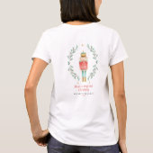 Nutcracker Aquarell niedliche Weihnachten T-Shirt (Rückseite)