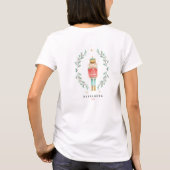Nutcracker Aquarell niedliche Weihnachten T-Shirt (Rückseite)