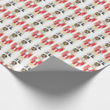 Nutcracker Art für Wohltätigkeit Geschenkpapier