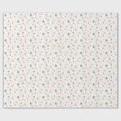 Nutcracker auf dem weißen Polka-Dot Geschenkpapier (Flach)