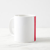 Nutcracker auf Rot Kaffeetasse (Vorderseite Links)