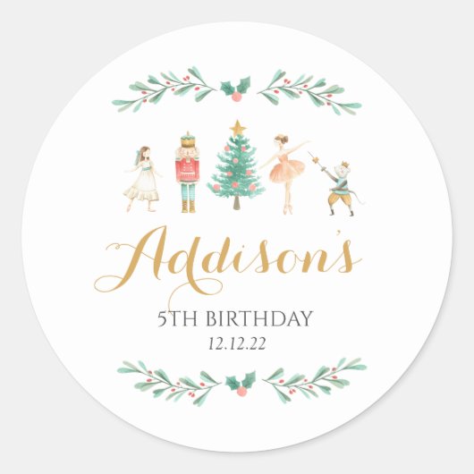 Nutcracker, Aufkleber für Zuckerpflaume (Vorderseite)