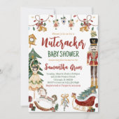 Nutcracker Baby Shower Einladung (Vorderseite)