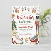Nutcracker Baby Shower Einladung (Stehend Vorderseite)