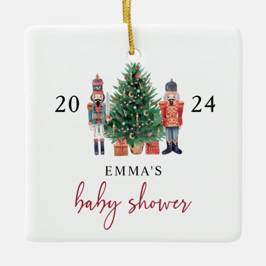 Nutcracker Baby Shower Ornament (Vorderseite)