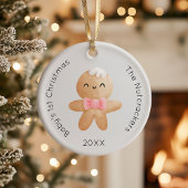 Nutcracker Baby's 1. Weihnachtskeks Foto Keramik Ornament