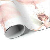 Nutcracker Ballerina Ballerina Pink Minze Geschenkpapier (Rolleneckpunkt)