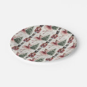 Nutcracker Ballerina ballet dancer christmas tree Pappteller (Schrägansicht)