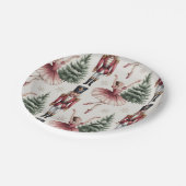 Nutcracker Ballerina ballet dancer christmas tree  Pappteller (Schrägansicht)