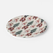 Nutcracker Ballerina ballet dancer christmas tree Pappteller (Schrägansicht)