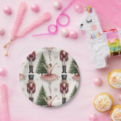 Nutcracker Ballerina ballet dancer christmas tree Pappteller (Party)