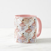 Nutcracker Ballerina ballet dancer christmas tree  Tasse (VorderseiteRechts)