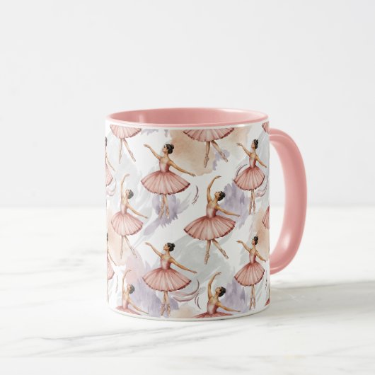 Nutcracker Ballerina ballet dancer christmas tree Tasse (VorderseiteRechts)