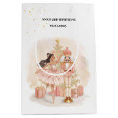 Nutcracker Ballerina Birthday Gift Mittlere Geschenktüte (Vorderseite)