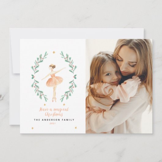 Nutcracker ballerina botanische 1 Foto Weihnachten (Vorderseite)