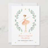 Nutcracker Ballerina botanische niedliche Weihnach (Vorderseite)