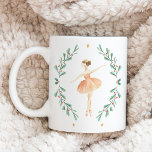 Nutcracker Ballerina botanische niedliche Weihnach Tasse<br><div class="desc">Nutcracker Aquarellballerina botanische niedlich Weihnachtsfest Weihnachtsgeschenk Tasse Design.</div>