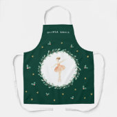 Nutcracker Ballerina botanisches niedliches Weihna Schürze (Vorderseite)