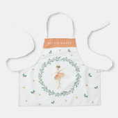 Nutcracker Ballerina botanisches niedliches Weihna Schürze (Vorderseite)